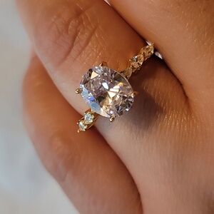 Gold Tone Sterling Silver Ring